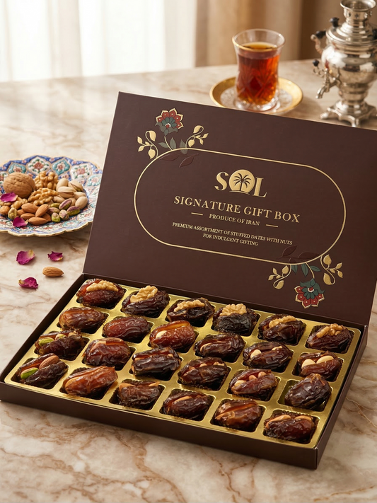 Signature Gift Box - 24 Pcs of Stuffed Dates with Dry Fruits